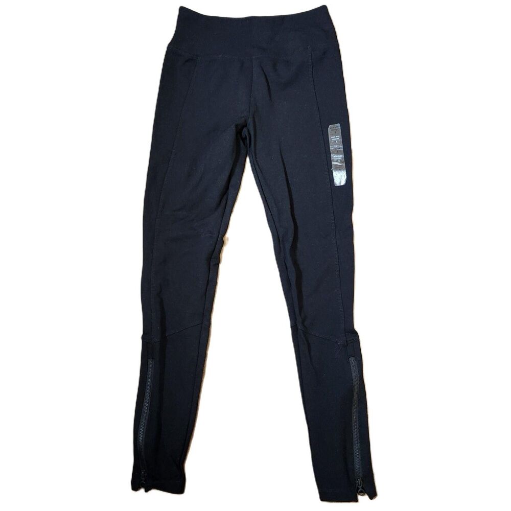 Mudd High Rise FLX Ponte Leggings Black Size Small Rayon Blend